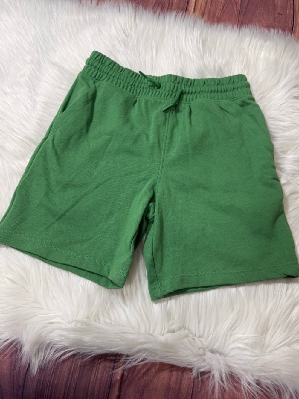 Wonder Nation Green Pull-On Casual Sweat Shorts - Boys Size M (8)